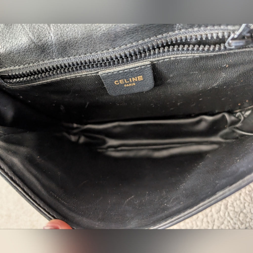 Celine Black and Tan Leather Crossbody Bag - Picture 10 of 16